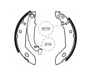 Juego de zapatas de frenos ABE C0P003ABE