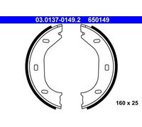 Juego de zapatas de frenos, freno de estacionamiento 03.0137-0149.2 ATE para BMW
