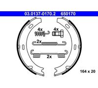 Juego de zapatas de freno, freno de estacionamiento ATE 03.0137-0170.2