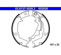 Juego de zapatas de frenos, freno de estacionamiento 03.0137-3026.2 ATE para KIA