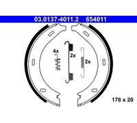 Juego de zapatas de freno, freno de estacionamiento ATE 03.0137-4011.2