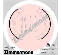 ZIMMERMANN Zapatas de Freno Estacionamiento Trasero para Mercedes Clase C Coupé