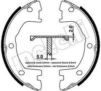 Juego de zapatas de frenos, freno de estacionamiento 53-0077 METELLI para IVECO