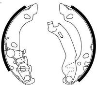 Juego de zapatas de frenos TEXTAR 91061000 para FIAT PANDA (169_) 1.3 2006-2013