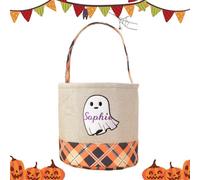 Juego de zapatillas, para niños y , 13,77 x 9,84 x 1,18 pulgadas Festive Cute Tote Buckets Bags with Handles for Living Room, Home, Fireplace, Mall, and Window Display, Fantasma 5, Se référer