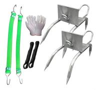 Juego de zapatos antideslizantes para trepar árboles al aire libre, equipo mejorado para trepar árboles para el trabajo en árboles, caza, tala, picos de acero portátiles para arboristas y aventuras al