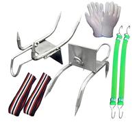 Juego de zapatos de garras para gato de árbol,zapatos garras de gato para escalada de árbol al aire | Accesorios para actividades al aire Correa ajustable para recoger caza leñado