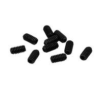 Juego de zócalos hexagonales acero aleación, M2 x 4mm, color negro, 10 Uds., tornillos sin cabeza