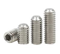 Juego de zócalos hexagonales de acero inoxidable 304, punta de copa de tornillo M2 M3 M4 M5 M6 M8 M10 M12 M14 M16 DIN916, 10 Uds.(55mm,M8 (10pcs))