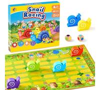 Juego del Caracol pequeño Juego de Mesa clásico para 2-6 niños de 3-7 años, Educativo Montessori para niños y niñas de 2 3 4 5 6 años. Juguete Infantil para Viaje o cumpleaños