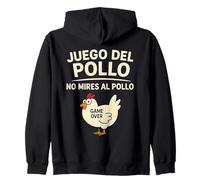 Juego del Pollo Frase Divertida No Mires al Pollo Game Over Sudadera con Capucha