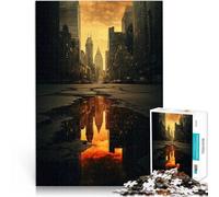 Juego desafiante Horizonte de la Ciudad Rompecabezas de 1000 Piezas para Adultos 50x75cm Cada Pieza es única: un desafiante y Divertido Juego Familiar para Mayores de 14 años