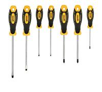 Juego Destornilladores Acero Cromo Vanadio 7 Piezas Con Mango Bimaterial