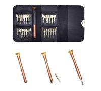 Juego destornilladores precisión 25 en 1, kit reparación destornilladores CESFONJER Contiene mango destornillador, puntas, bolsa Adecuado, para mantenimiento teléfonos, tabletas, llaves automóvil