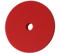 Juego Detailmate - Almohadilla de Espuma de Corte Pesado Premium Menzerna - 150 mm - Esponja de Pulido Duro - Rojo + 2 Nitrilo - Guantes Protectores