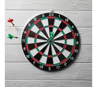 Juego Diana Dardos Reglamentaria 38 cm Tiro a Diana Tablero Doble Cara Tiro a Signo Adultos y Niños con 6 Flechas de Acero DartBoard Redondo Casa para colgar en la pared