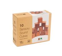 Juego Didactico Andreutoys 10 Cubos Sensoriales Con Sonido Madera