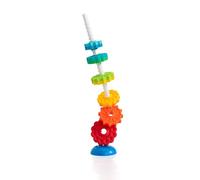 Juego discos spin again fat brain bicolor con base reversible y tubo con rosca 6 unidades colores surtidos