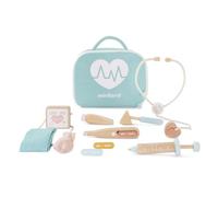 Miniland- Set de Médico de Madera Dolls Doll niños, Color Beige, S (94063)