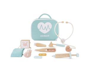 Juego educat.miniland set de medico de madera para muñecos (3-6 años