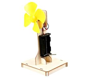 Juego educativo de construcción de abanico de madera para niños, explora la electricidad y la mecánica a través del ensamblaje, juego de modelo de ventilador eléctrico para niños