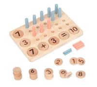 Juego Educativo De Emparejamiento De Números De Madera | Juegos Educativos De Desarrollo De Madera - Juegos De Matemáticas Para Preescolar | Para Niños De Educación Infantil, Casa Y