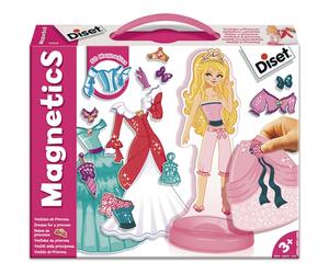 Juego Educativo DISET, Magnetics Vestidos De Princesa