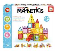 Educa - Magnetics | Juego Educativo de construcción 3D magnético con 42 Piezas para niños, construye Figuras geométricas desarrollando la Creatividad e imaginación. A Partir de 3 años (20023)