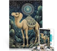 Juego Educativo Familiar Camello de fantasía Rompecabezas para Adultos 1000 Piezas 26x38cm Interacción Entre Padres e Hijos para Mayores de 14 años