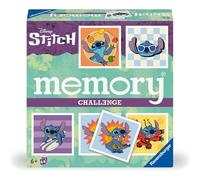 Ravensburger - Memory Disney Stich, Juegos de Mesa Niños 6 Años o más, Regalo Niño 6 años, Juegos de Mesa Familia, 64 Cartas