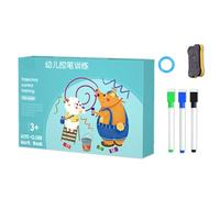 Juego educativo reutilizable y borrable - Kit de escritura y diseño gráfico para aprender a escribir - Juego educativo mixto en casa de guardería