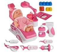 Juego Educativo y Realista para divertirse a Hacer Que aparezcan, Estuche médico niña para Juego simbólico | para Aprendizaje en Familia, guardería, y casa