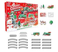 Juego eléctrico para Navidad | Juguete modelo para colocarse debajo del árbol de Navidad | Riel eléctrico con luces y sonido | Para niños pequeños, niños, y cumpleaños