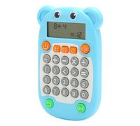 Juego Electrónico de Matemáticas para Niños, Juguete de Ejercicio Aritmético con Suma, Resta, Multiplicación, División, Indicador de Voz de Pantalla Digital, Carga USB C, Regalos (Azul)
