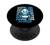 Juego en 3er Grado Regreso a la Escuela Funny Panda Bear Gamer PopSockets PopGrip Adhesivo