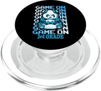 Juego en 3er Grado Regreso a la Escuela Funny Panda Bear Gamer PopSockets PopGrip para MagSafe