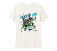 Juego en Stay Strong Turtle Gamer Sube de Nivel Camiseta Premium