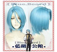 Juego Ensemblestars Es Crazy B Himeru Peluca Cosplay Azul Corto Resistente al calor Pelucas de pelo sintético
