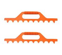 Juego Ergonómico De 2 Piezas Rastrillos Peine Con Púas Espaciadas Precisas 9 Puntas Para Paisajismo Agrícola Mantenimiento Cultivos Fácil Montaje Rastrillos Jardín