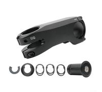 Juego ergonómico de vástago de bicicleta para bicicletas de carretera y montaña, aleación de aluminio forjado en 3D para una comodidad óptima de conducción (80 mm)