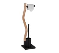 Juego escobillero y portarrollos baño desmontable 2,1 kg 2 en 1 75 cm elegante