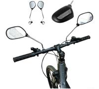 Juego Espejos Retrovisores Bici ABS Ligeros Duraderos | Plástico ABS para robusto, ligero, impactos, uso diario, larga duración