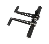 Juego Estriberas para Cafe para Racer para Bobber Personalizado para CB Reposapiés Estriberas Universales Juegos Traseros Motocicleta Clavijas Pie Reposapiés De Motocicleta(Black)