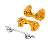 Juego Estriberas para MT03 para MT25 para YZF-R3 R25 Motocicleta Clavijas De Base Ajustable Clavija De Pie Trasera Piezas De Soporte De Montaje Reposapiés De Motocicleta(Yellow)