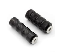 Juego Estriberas Universales para Motocicleta 8mm/6mm Reposapiés Pedal Trasero Clavija Pie Juego Trasero para Motos Bicicleta Deportiva Calle Reposapiés De Motocicleta(Black 6mm)