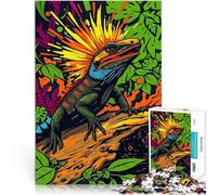 Juego Familiar para aliviar el estrés: desafío difícil Lagarto en la Jungla Puzzle de 1000 Piezas para Adultos 26x38cm Una Obra de Arte para Mayores de 14 años