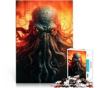 Juego Familiar para y Marea de Pesadilla Rompecabezas para Adultos de 1000 Piezas 38x52cm con póster a Juego y Hoja de Trivia Apto para Mayores de 14 años.