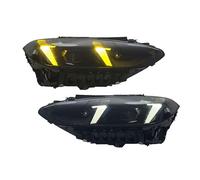 Juego Faros Delanteros Compatible Con La Serie 4 Para G22 2021 2022 2023 2024. Faro Delantero Tipo Colmillo Versión Bicolor Amarillo Blanco