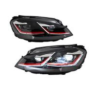 Juego Faros Delanteros Compatible Con VW Para Golf Para GTI Para MK7 2013 2014 2015 2016 2017 Incluye Un Juego De Faros Delanteros De Proyector Con Animación.