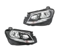 Juego Faros Delanteros Izq Der HELLA Halógeno PY21W H7/H7 para u.a. MB E-Klasse